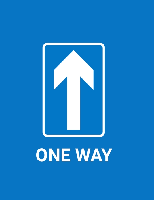 One way traffic Template | PosterMyWall