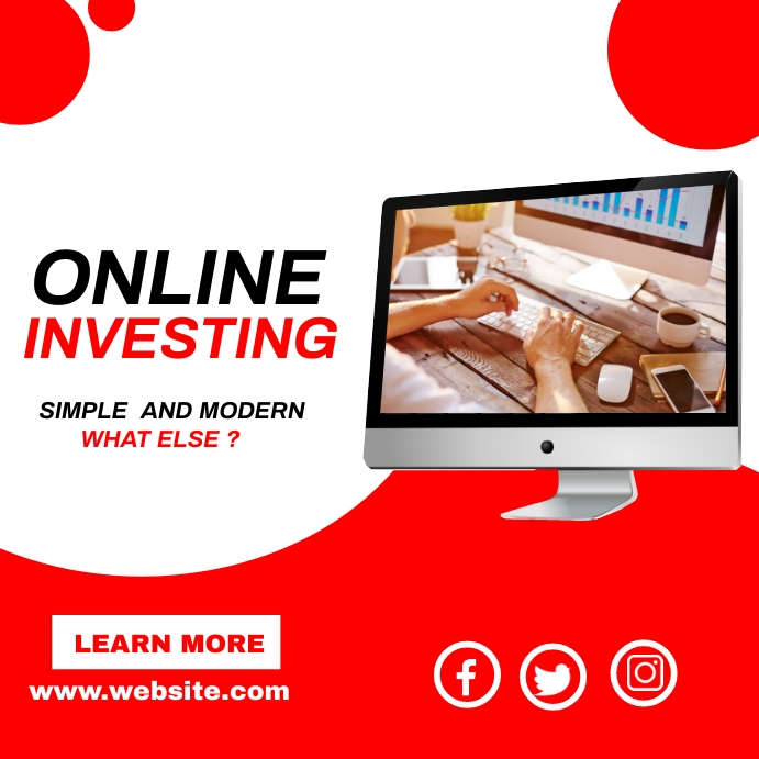 online and investing instagram post ad Template | PosterMyWall