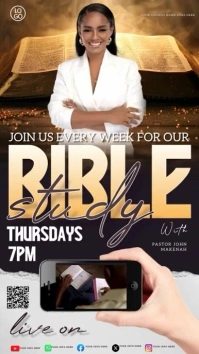 online bible study ad instagram story post template
