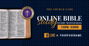 Purple Online Bible Study Facebook Shared Image Template