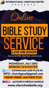 online bible study Digital Display (9:16) template