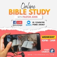online bible study โพสต์บน Instagram template