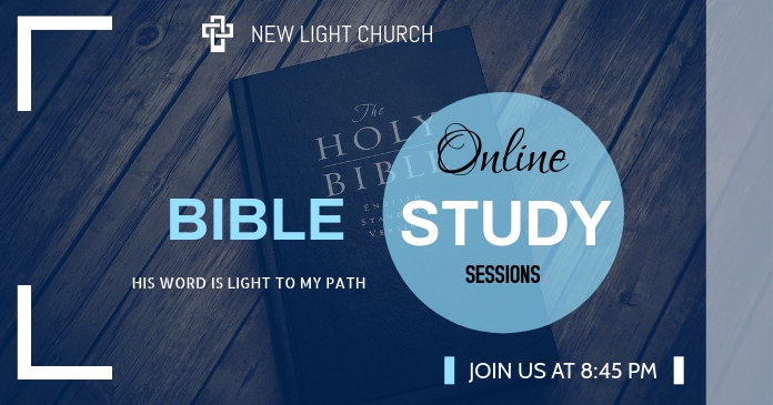 Online Bible Study delt Facebook-billede template