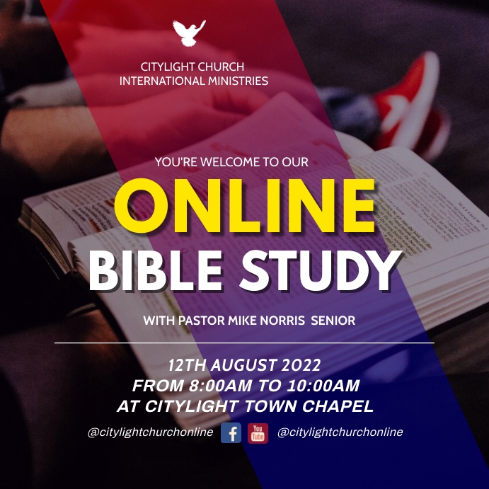 online bible study flyer template PosterMyWall