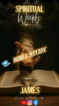 Online Bible Study Template Instagram-verhaal