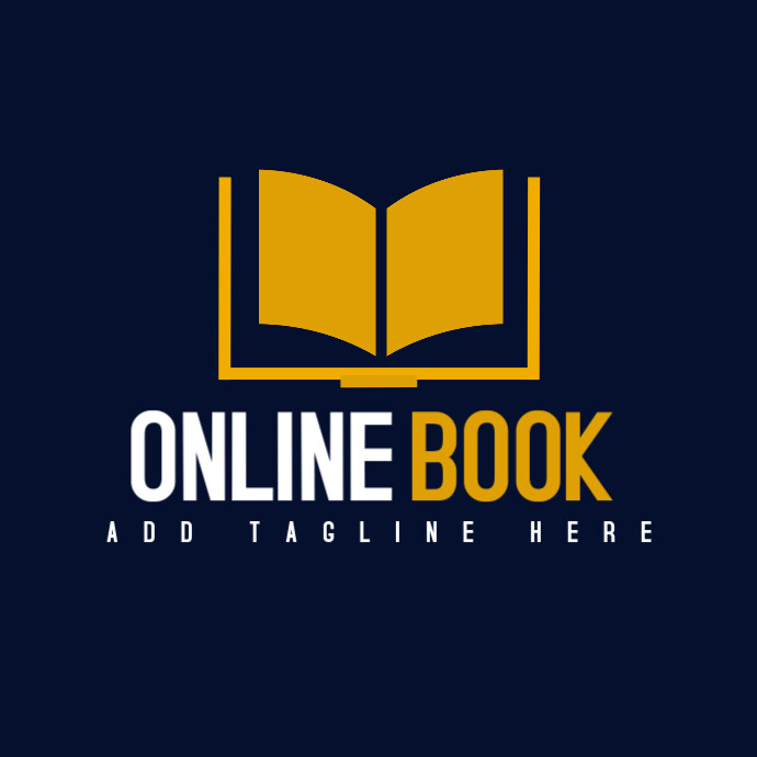 online book library logo Template PosterMyWall online book library logo Template PosterMyWall