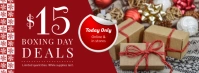 Red Boxing Day Deals Facebook Cover Photo Facebook-Cover template