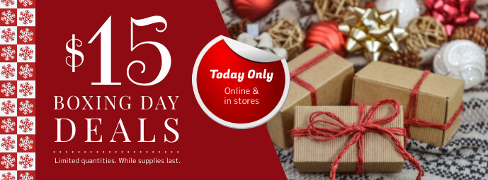 Online Boxing Day Deal Facebook Banner Template Postermywall
