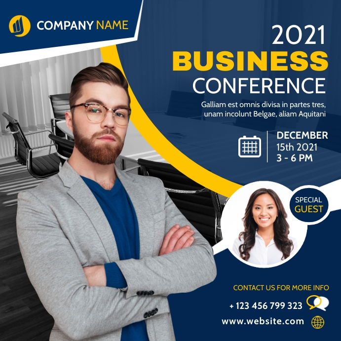 online business conference advertisement Template | PosterMyWall