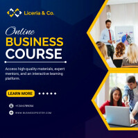 Online Business Course template | PosterMyWall