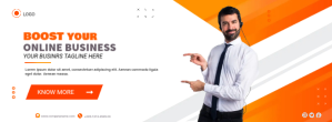 Online Business Cover Facebook-coverfoto template