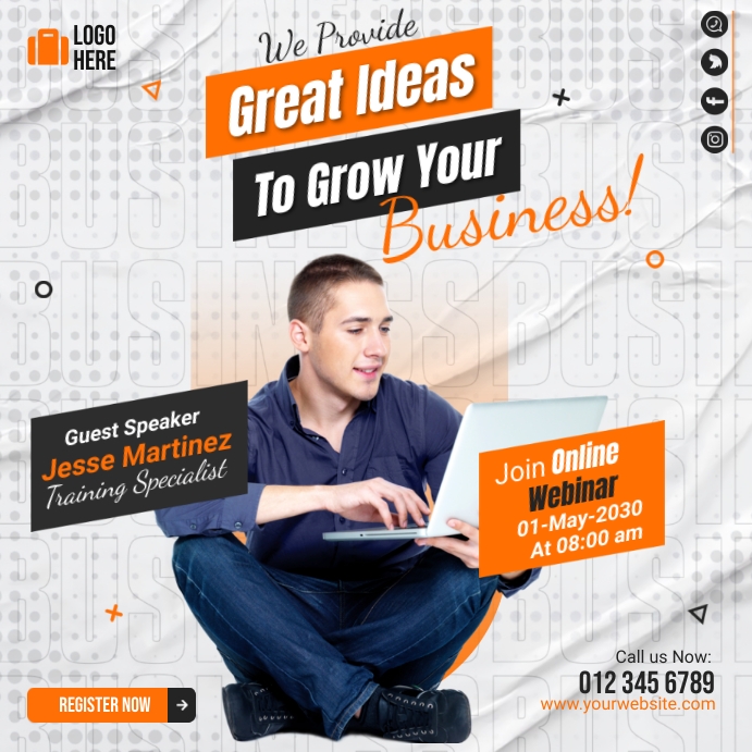 Online Business Instagram Post template