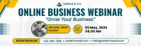 Online Business Webinar Banner template