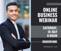 Online Business Webinar Template Medium Rectangle