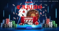 Online Casino Banner Facebook Shared Image template