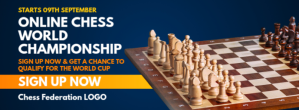 Online Chess Championship Signup Template Фотография обложки профиля Facebook