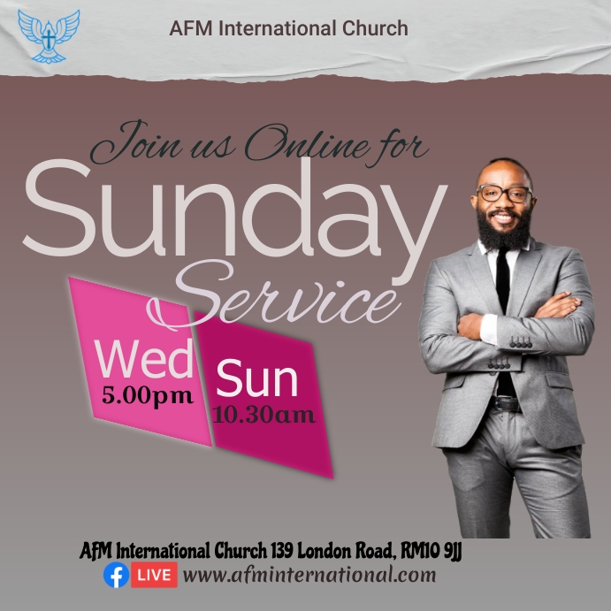 Online Church 2 (3) Wpis na Instagrama template