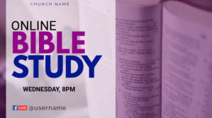 Online Church Bible study Template Præsentation (16:9)