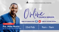 online church flyer Umbukiso Wedijithali (16:9) template