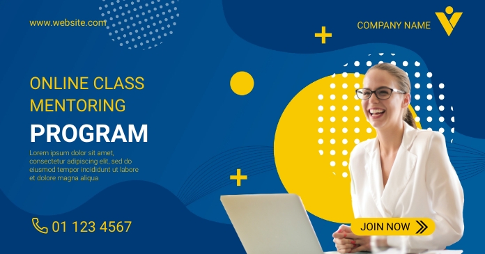 Program Class Flyer Online Class Business Program Flyer Template | PosterMyWall