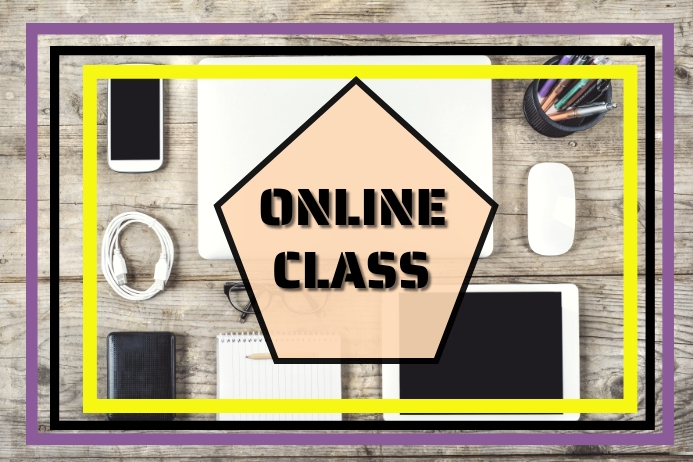 Online Class โปสเตอร์ template