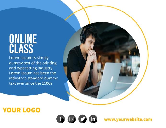 Online Class Template PosterMyWall
