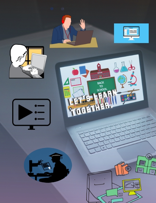 Online class Flyer (US Letter) template