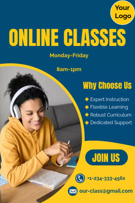 Individual Class Post Copy of Online Class Template | PosterMyWall