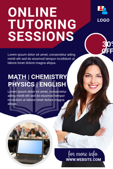 Online Class Tutoring Poster Template | PosterMyWall
