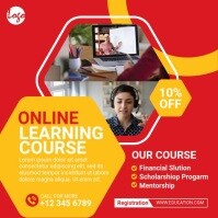 Modern Instagram post Online education Template | PosterMyWall
