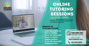 Online Classes ads Anuncio de Facebook template