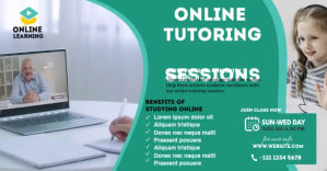 Online Classes ads Reklama na Facebooka template