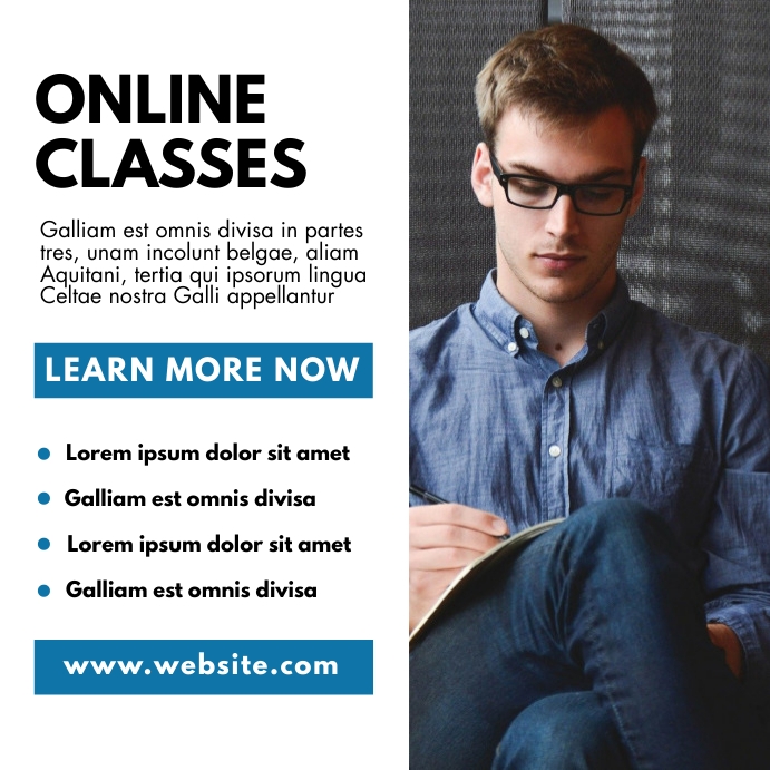online classes advertisement Template | PosterMyWall