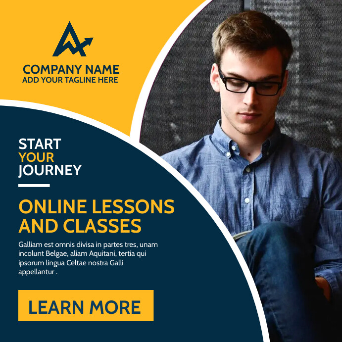 online classes corporate advertising Template | PosterMyWall