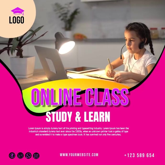 Online Classes Template | PosterMyWall