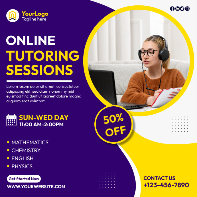 Online classes Template | PosterMyWall