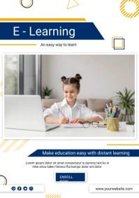 Online classes A4 template