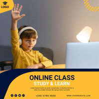 Zoom Online Classes Instagram Post Template | PosterMyWall