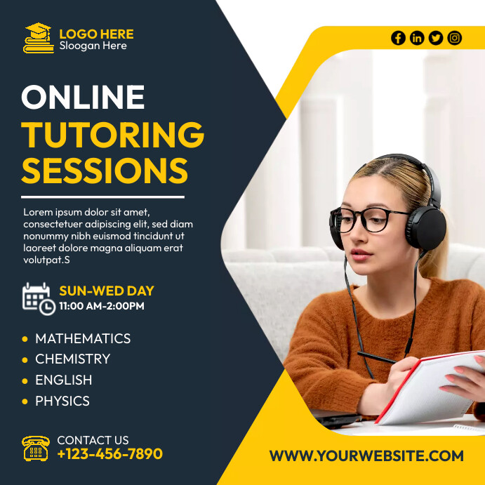 Online classes Template | PosterMyWall