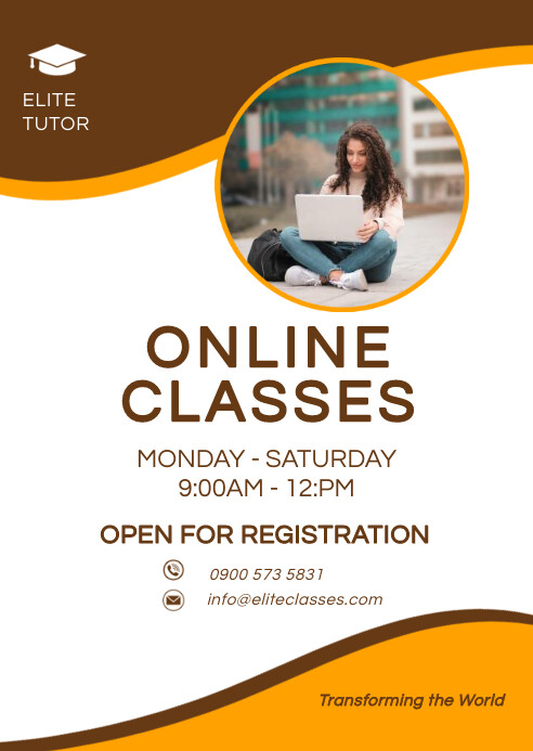 Computer Class Flyers Plantilla de Online classes flyer | PosterMyWall