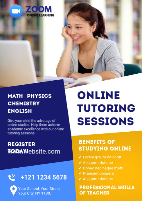 Online Classes Flyer Template PosterMyWall Online Classes Flyer Template PosterMyWall