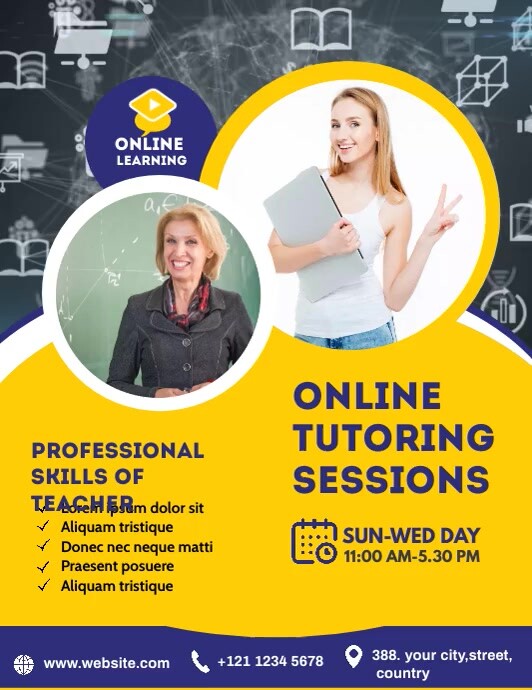 Online Classes Flyer Template | PosterMyWall