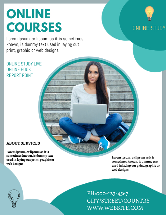 Copy of ONLINE CLASSES FLYER | PosterMyWall