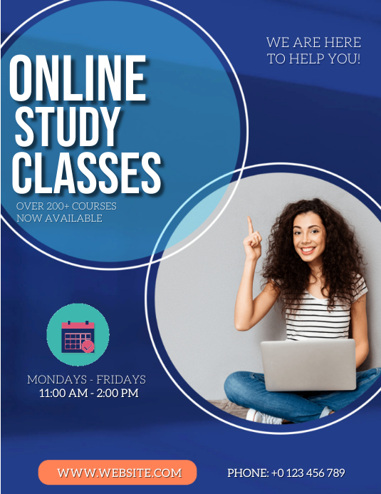 ONLINE CLASSES FLYER TEMPLATE | PosterMyWall