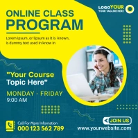Online Classes Instagram Post Square (1:1) template