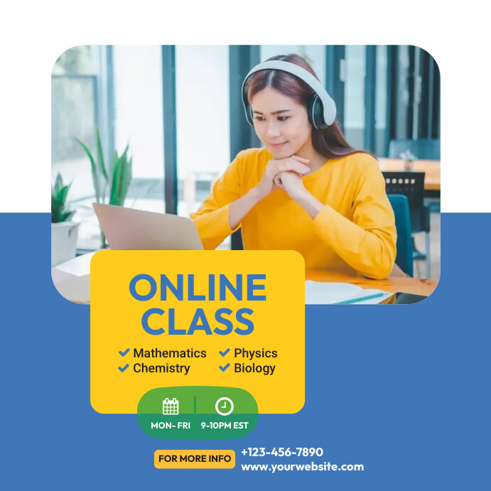 Copy of Online Classes Instagram Post | PosterMyWall