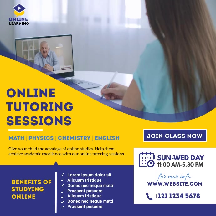 Online Classes Instagram Post Template | PosterMyWall