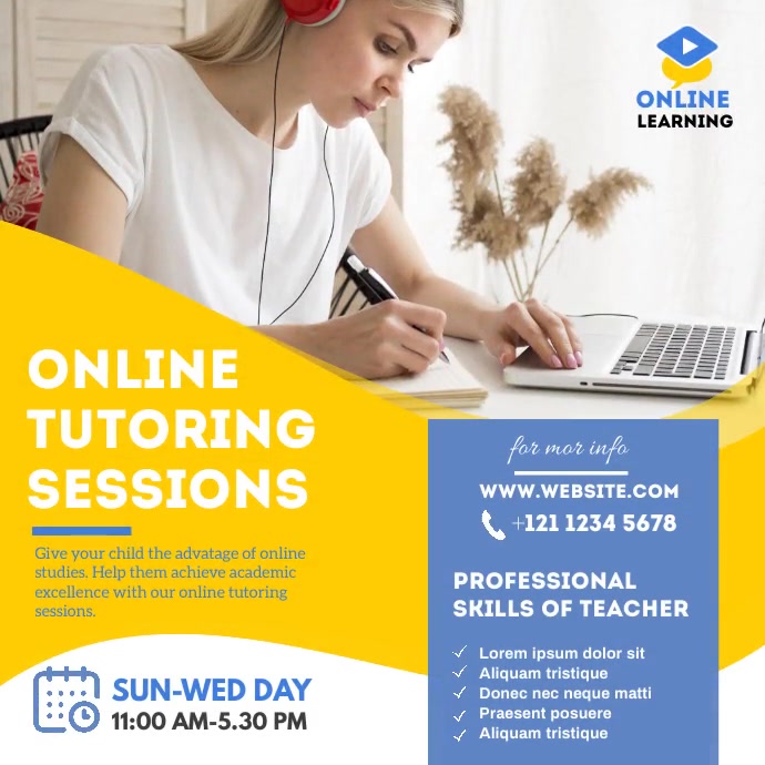 Online Classes Instagram Post Template | PosterMyWall