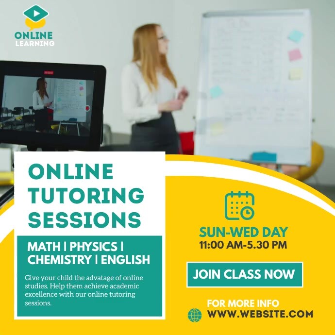 Online Classes Instagram Post Template | PosterMyWall