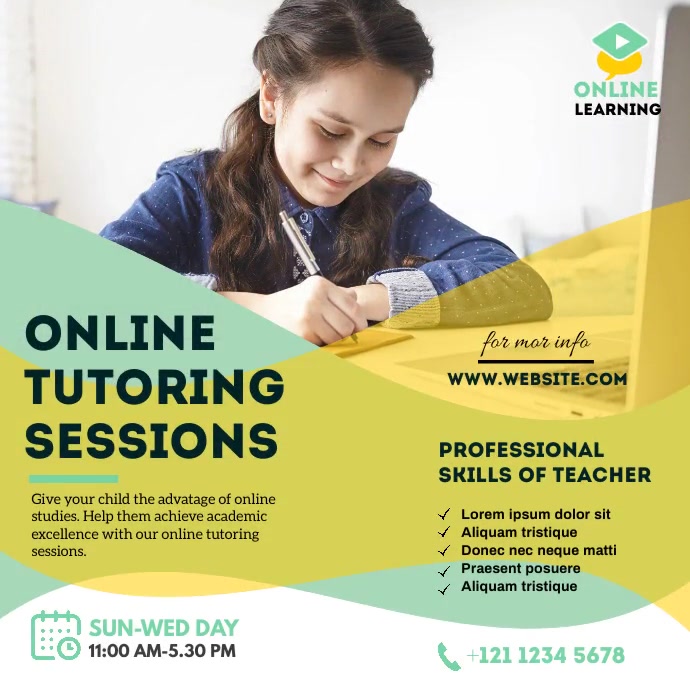 Online Classes Instagram Post template